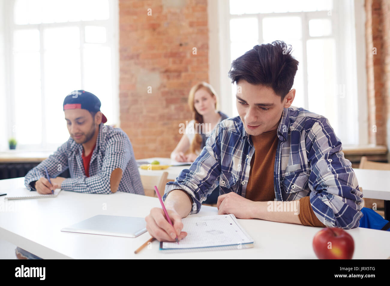 L'examen collégial Banque D'Images