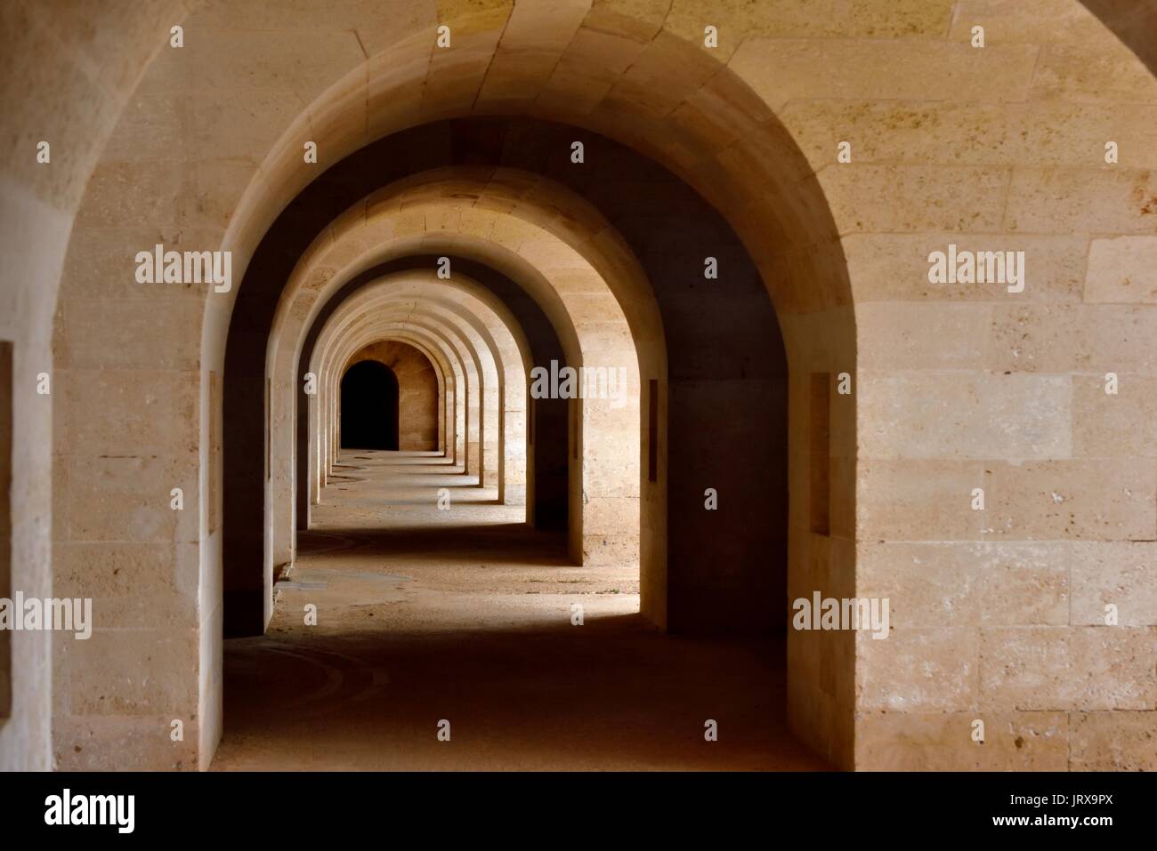 Fortaleza de la Mola, la forteresse de La Mola menorca, Banque D'Images