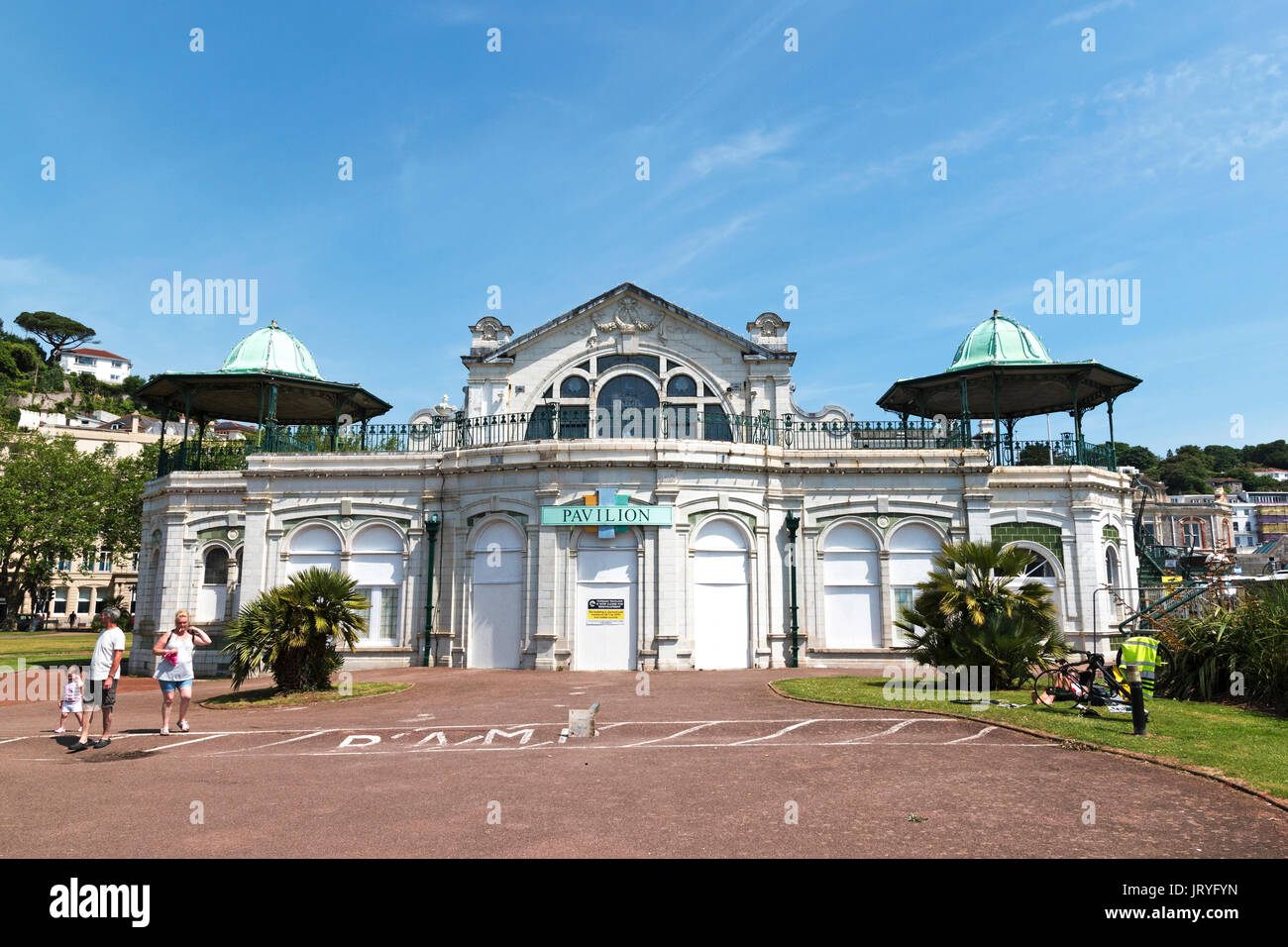 L'ancien fermé pour réaménagement, princess Pavilion Theatre à Torquay, Devon, Angleterre, Royaume-Uni, Banque D'Images