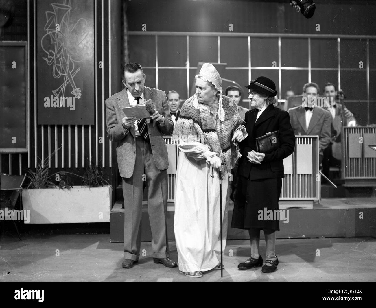 Wilfred Pickles radio et présentateur de télévision sur la BBC 1950 Banque D'Images