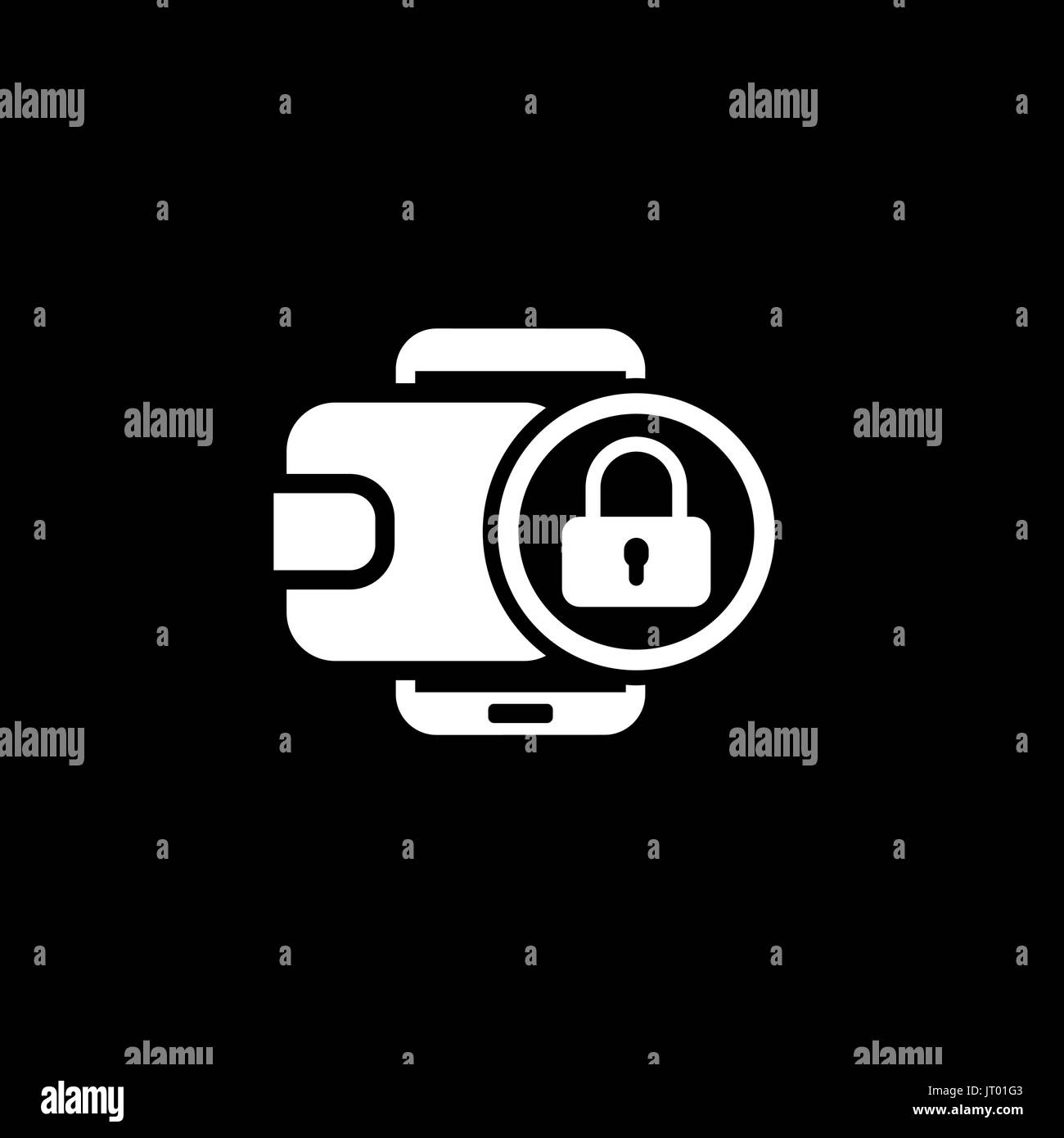 Portefeuille numérique télévision concept de transaction sécurisé Illustration de Vecteur