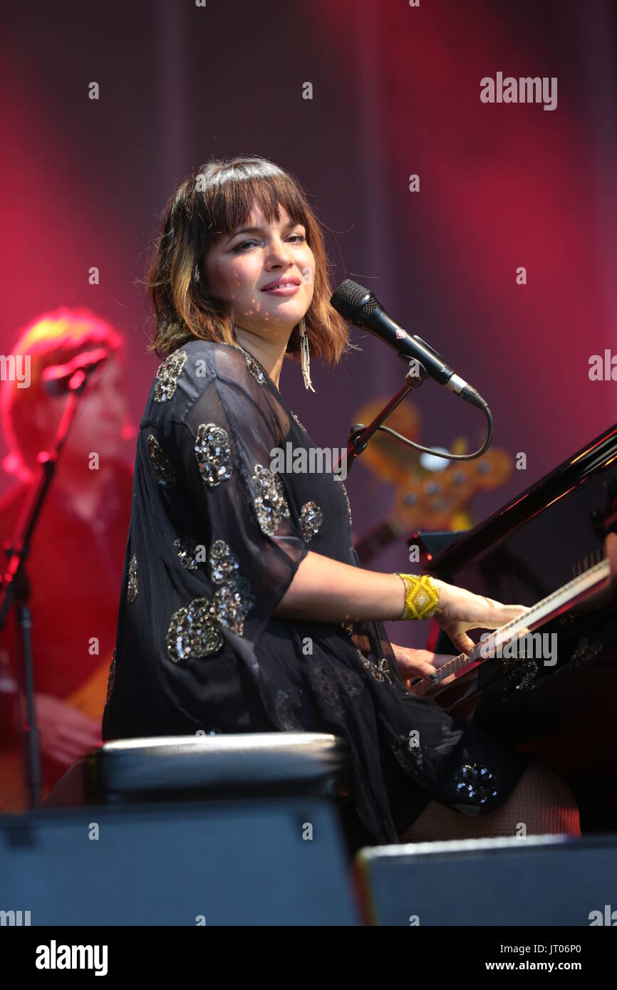 Norah Jones a ouvert l'été de cette année en vedette : Norah Jones Où : London, Royaume-Uni Quand : 06 juillet 2017 : Crédit Phil Lewis/WENN.com Banque D'Images