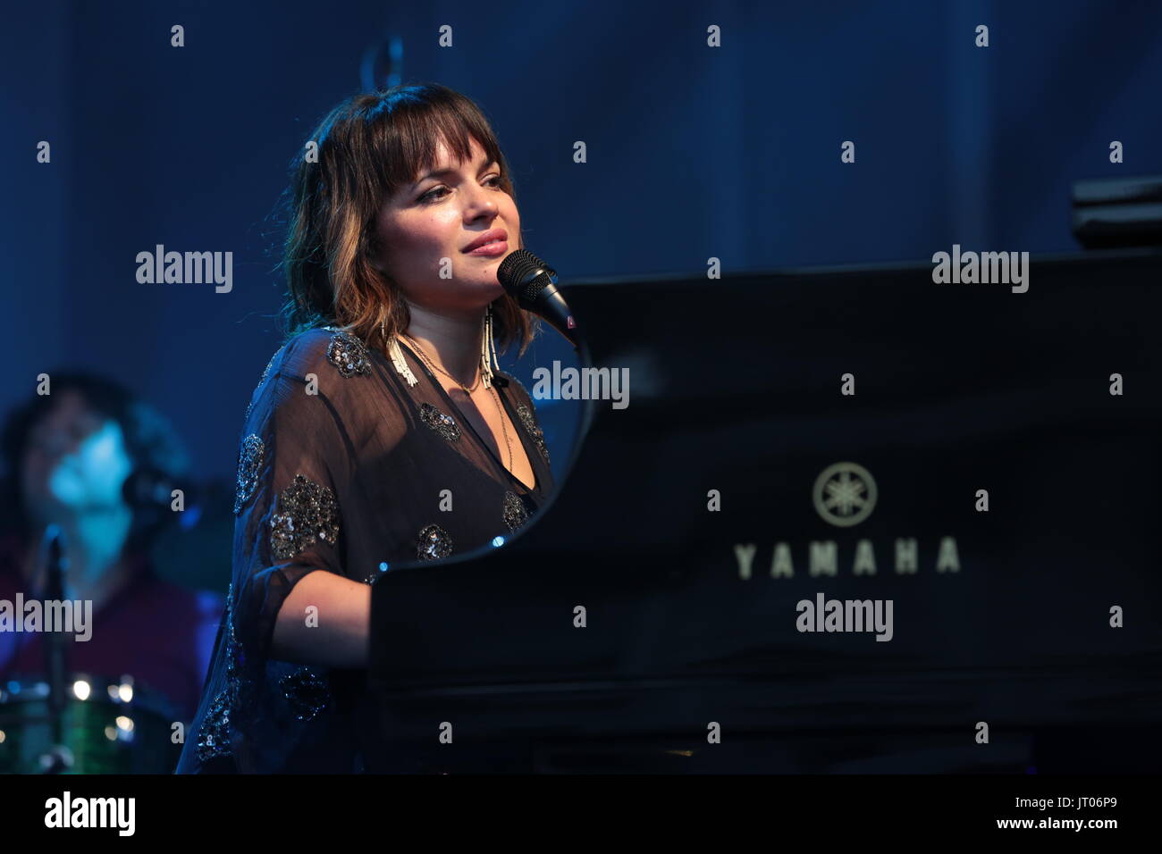Norah Jones a ouvert l'été de cette année en vedette : Norah Jones Où : London, Royaume-Uni Quand : 06 juillet 2017 : Crédit Phil Lewis/WENN.com Banque D'Images