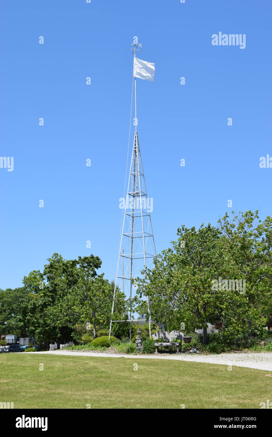 Météo Un Drapeau de signal indiquant de beau temps. Banque D'Images