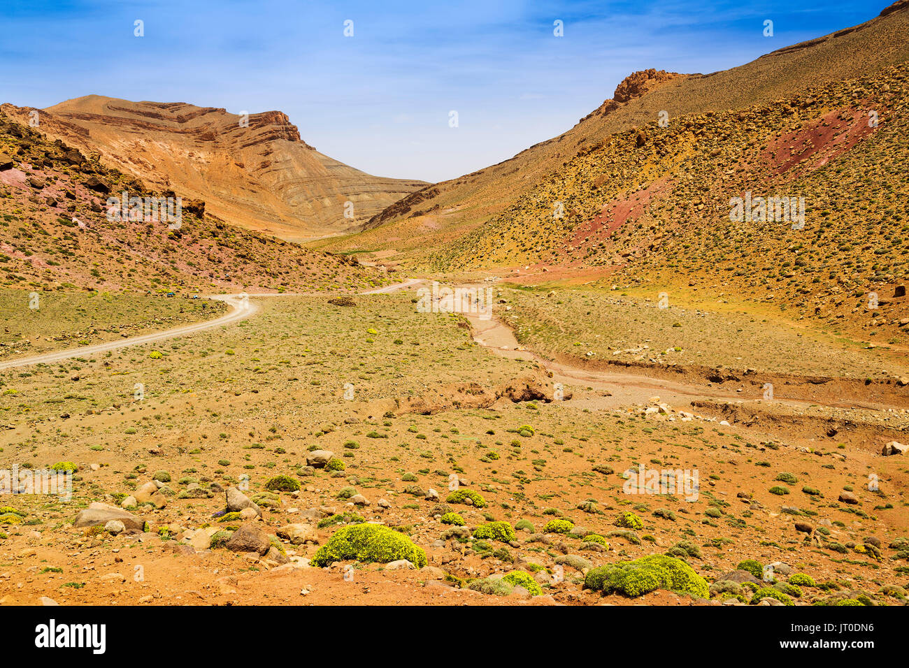 Paysage. Vallée du Dadès, Gorges du Dadès, Haut Atlas. Le Maroc, Maghreb, Afrique du Nord Banque D'Images