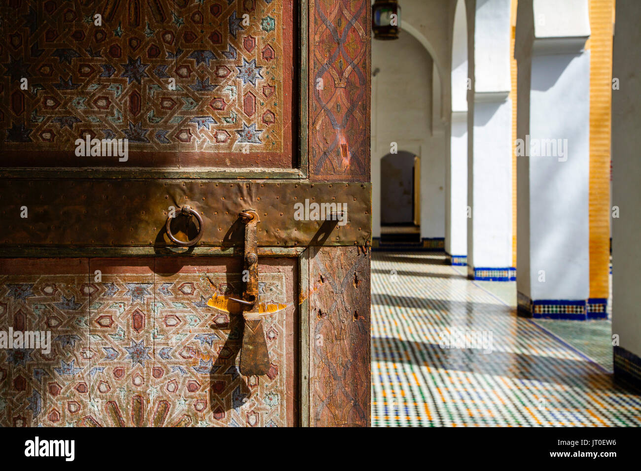 Musée Dar Batha. Fes el Bali. Le Maroc, Maghreb, Afrique du Nord. Le Maroc, Maghreb, Afrique du Nord Banque D'Images