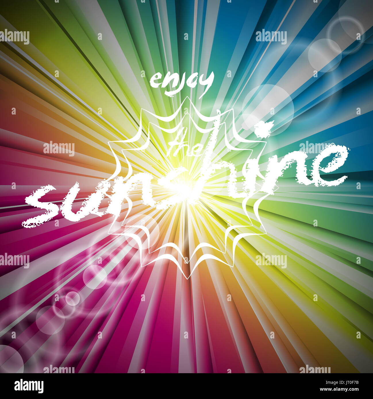 Abstract vector background brillant avec sun flare. Illustration 10 EPS. Banque D'Images