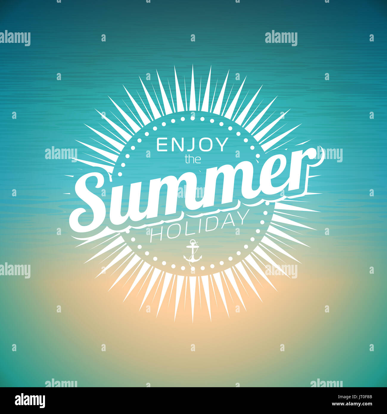 Vector illustration sur un thème des vacances d'été. EPS 10 design. Banque D'Images