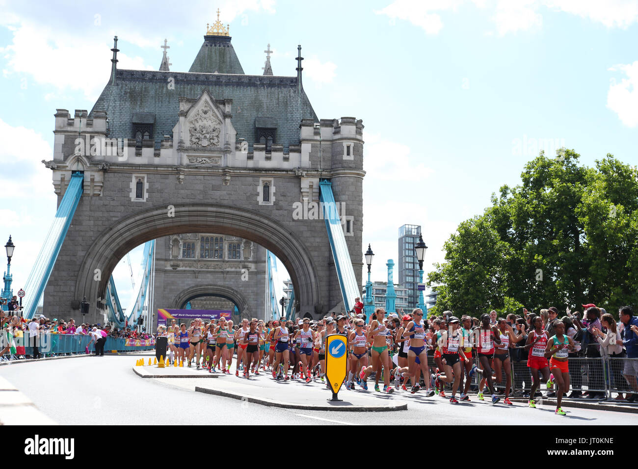 Londres, Royaume-Uni. 6e août, 2017. Vue générale de l'ATHLÉTISME : es Championnats du monde de marathon de Londres 2017 à Londres, au Royaume-Uni . Credit : YUTAKA/AFLO SPORT/Alamy Live News Banque D'Images