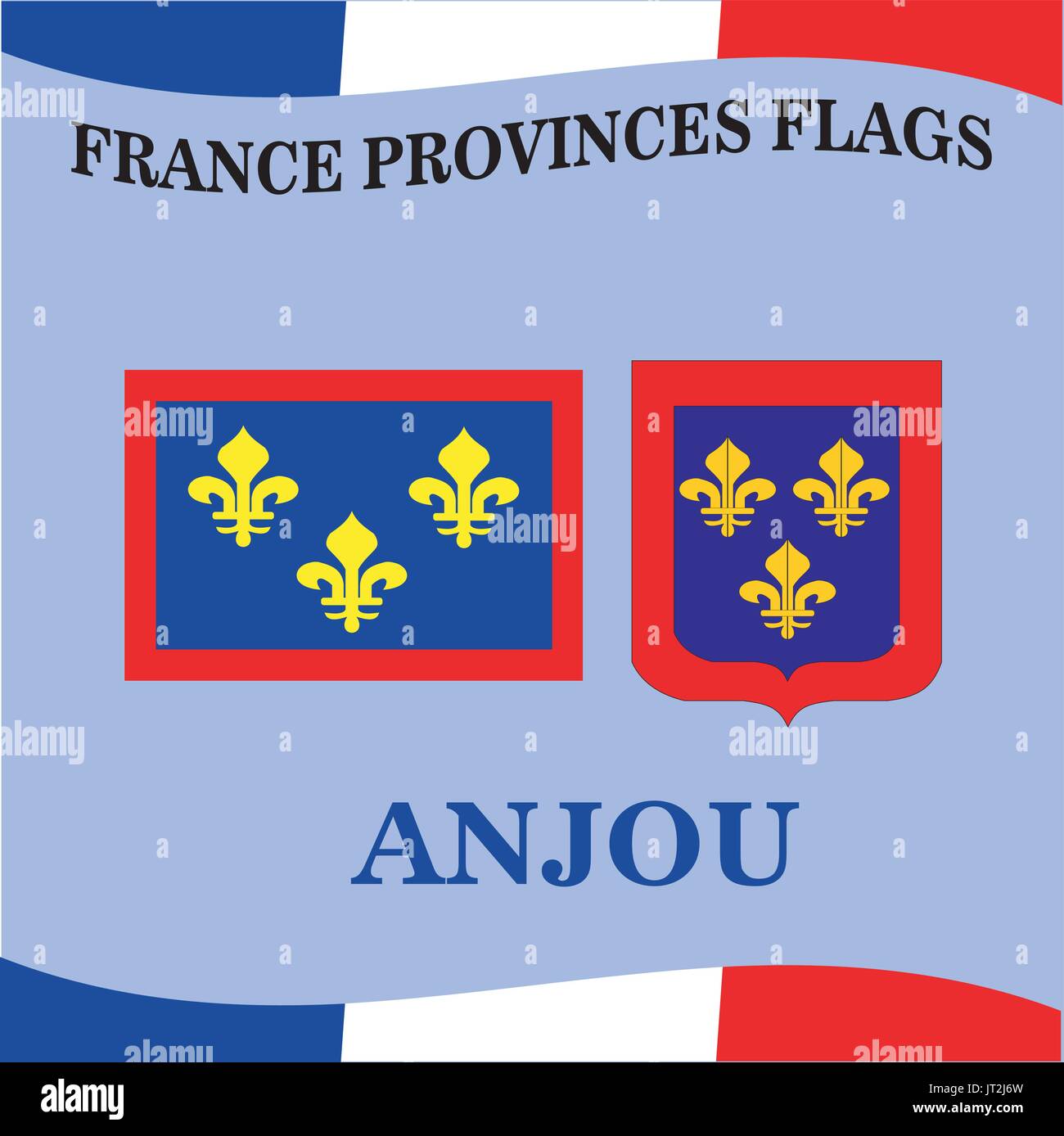 Pavillon de province française Anjou Illustration de Vecteur