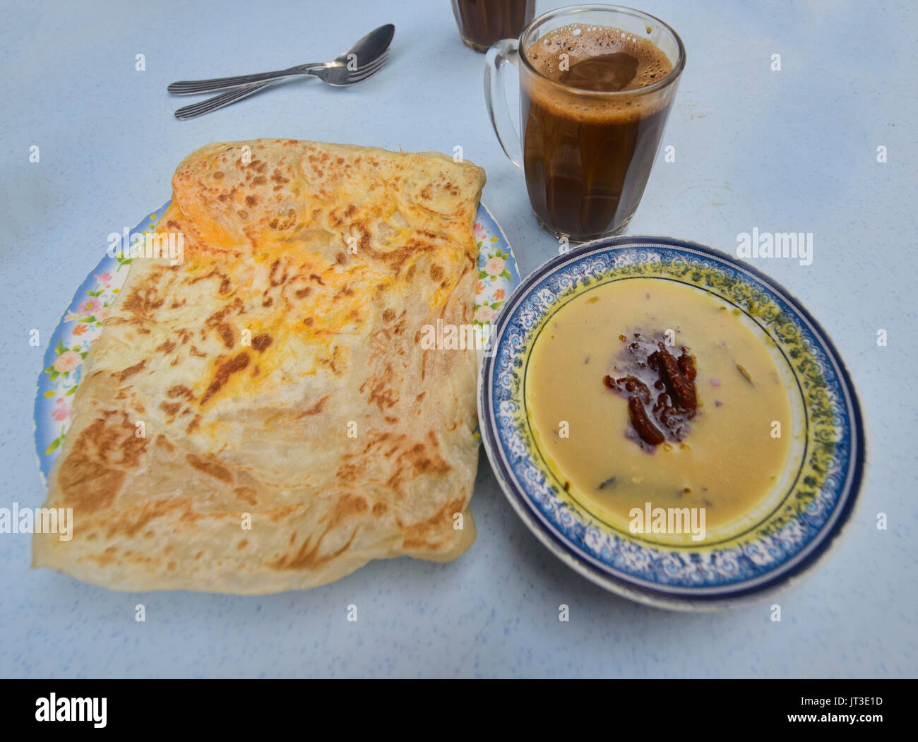 Chennai Roti dans un restaurant à Malacca, Malaisie Banque D'Images