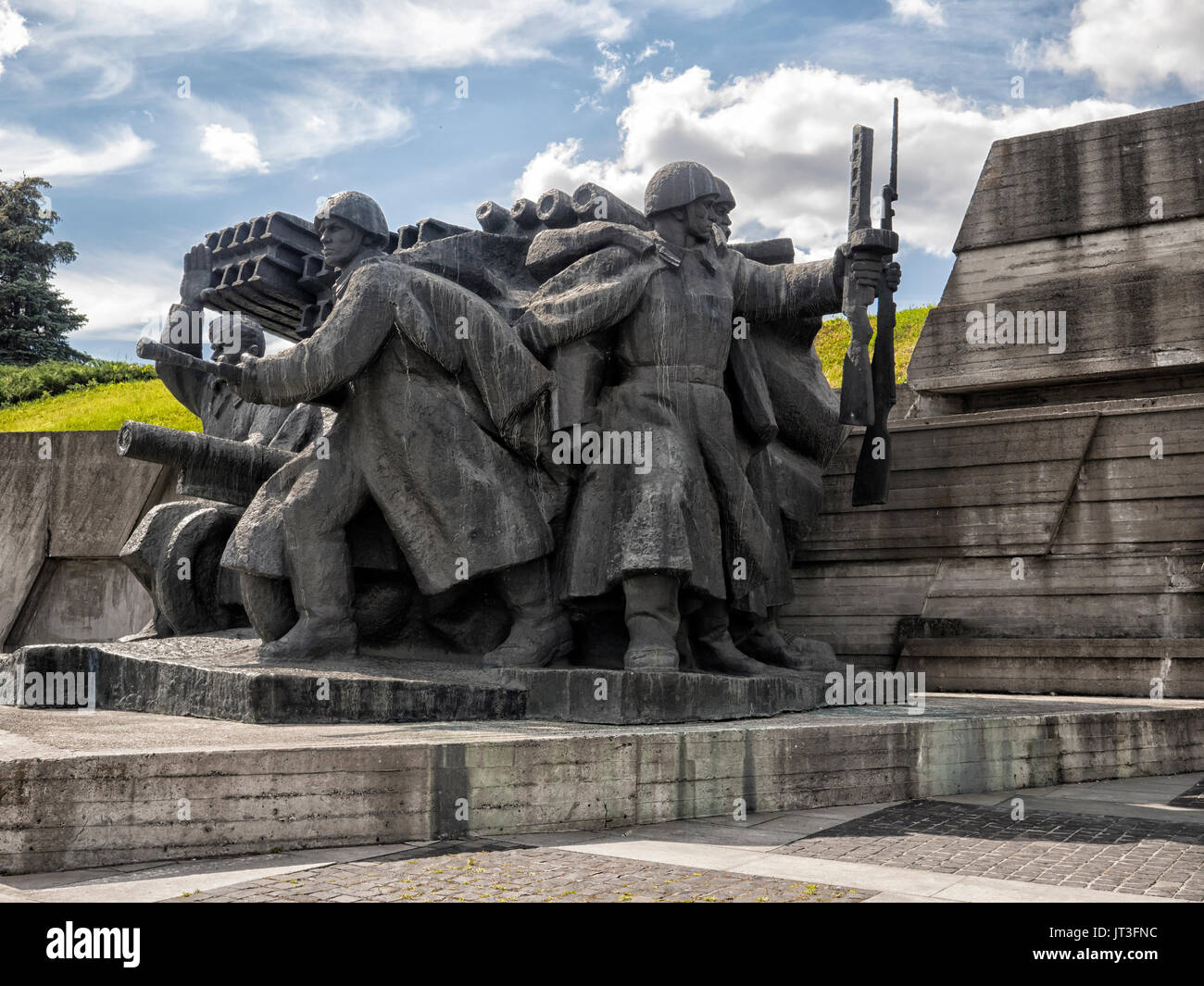 KIEV, UKRAINE - 12 JUIN 2016 : Mémorial de la Seconde Guerre mondiale de l'ère soviétique Banque D'Images
