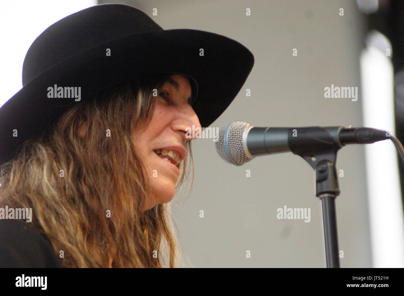 Patti Smith effectue 2007 lollapalooza chicago,il Banque D'Images