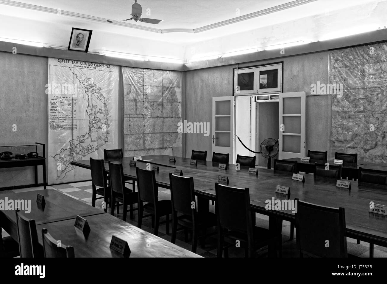 L'intérieur du centre de commandement de la Citadelle de Hanoi Banque D'Images