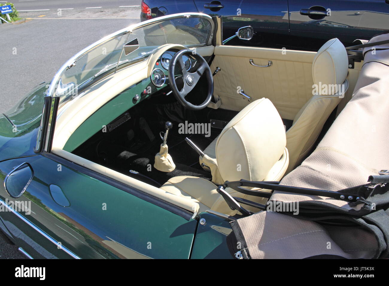 1973 Porsche 356 Speedster un reg, Holly's Diner et Crouch Motel, Burnham Road, Latchingdon, Essex, Angleterre, Grande-Bretagne, Royaume-Uni, UK, Europe Banque D'Images