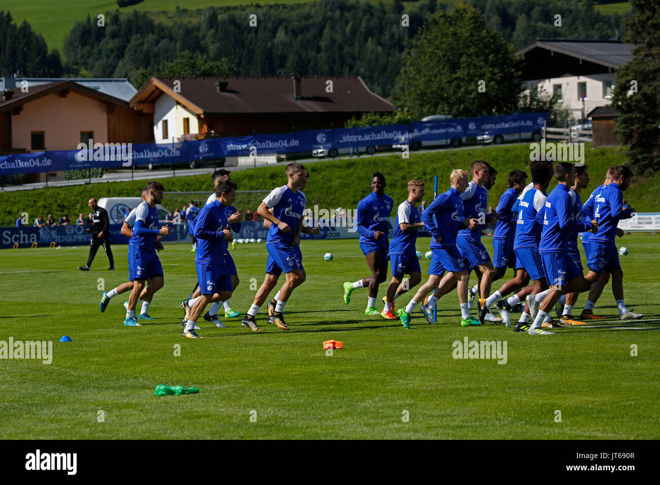 Camp de soccer FC Schalke 04 - 27.07.2017, Mittersill, Autriche Banque D'Images