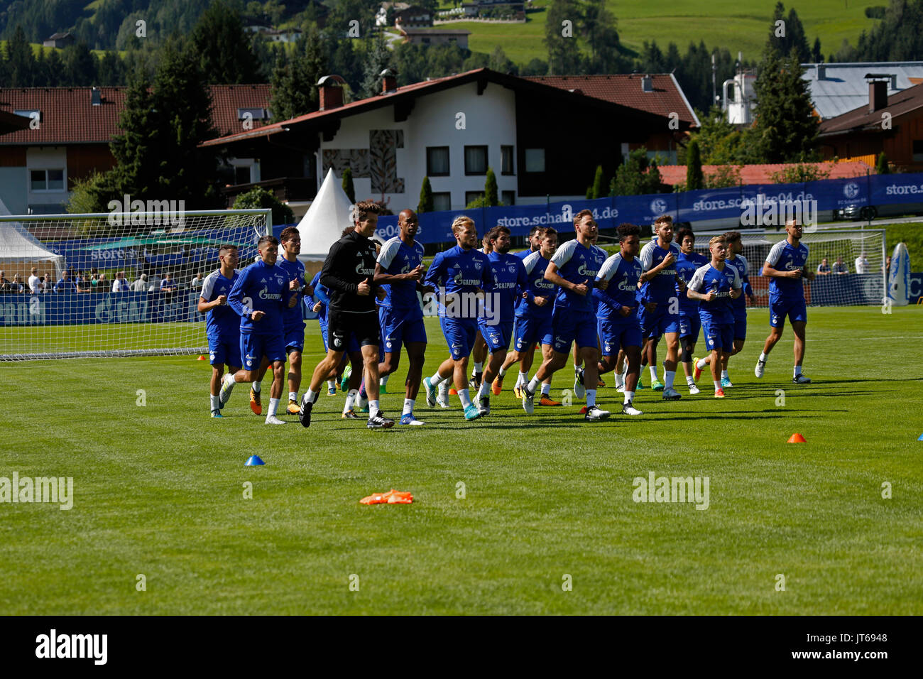 Camp de soccer FC Schalke 04 - 27.07.2017, Mittersill, Autriche Banque D'Images