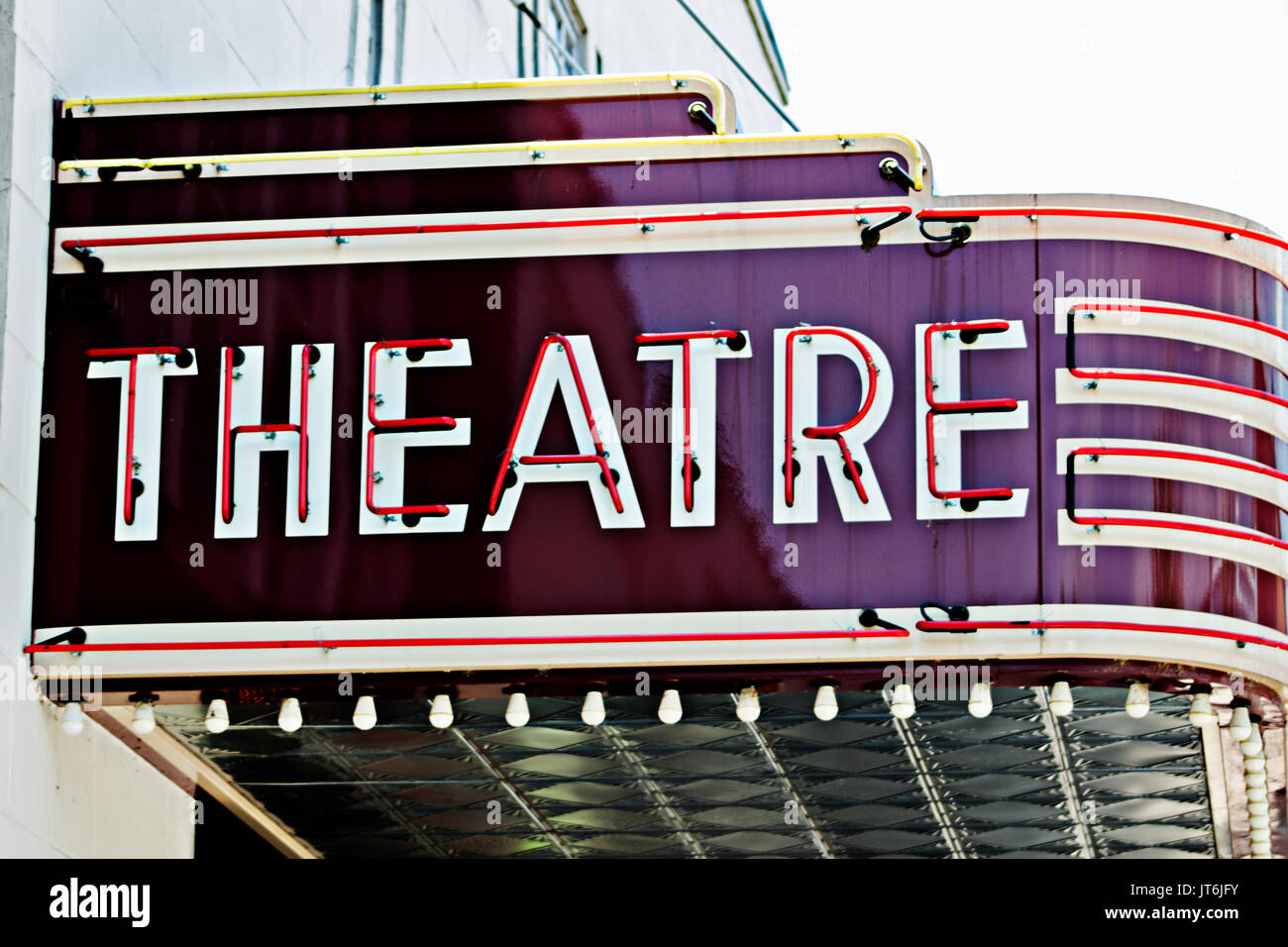 Théâtre Vintage Sign Banque D'Images