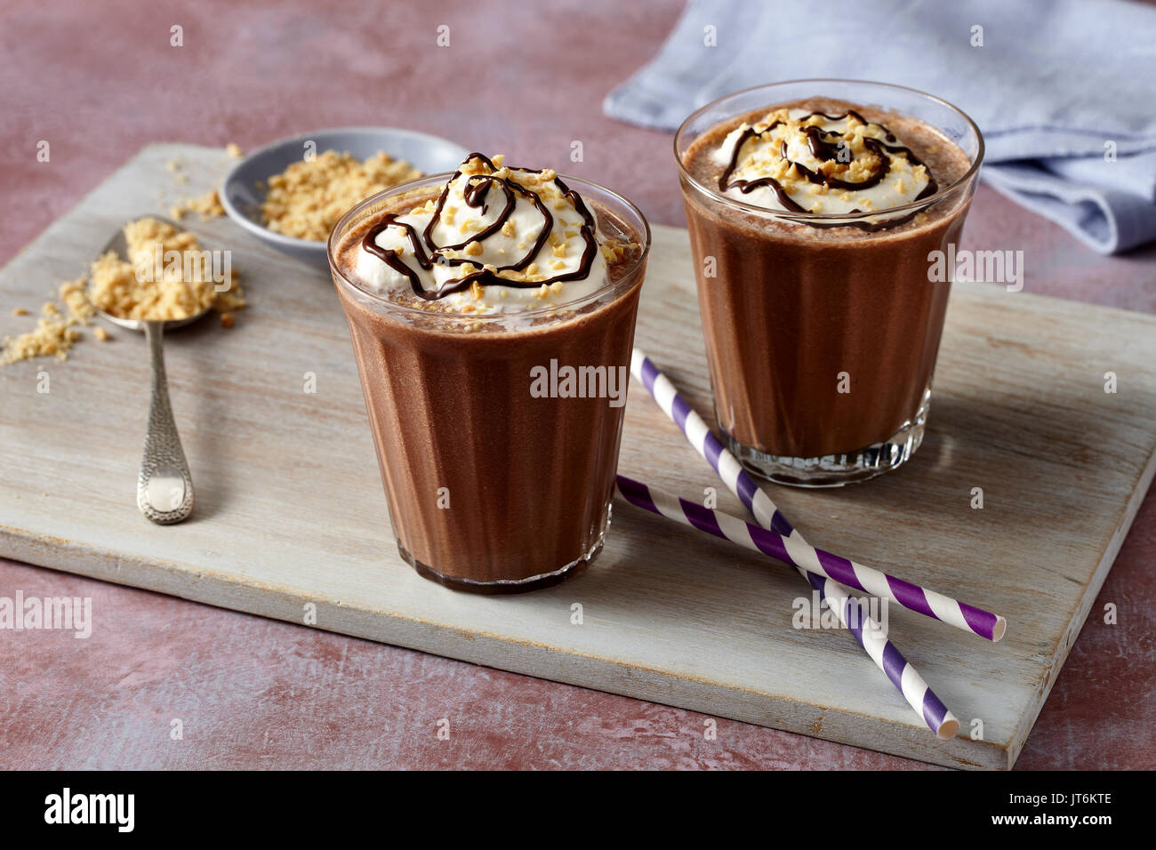 Peanut Butter chocolate shake Banque D'Images