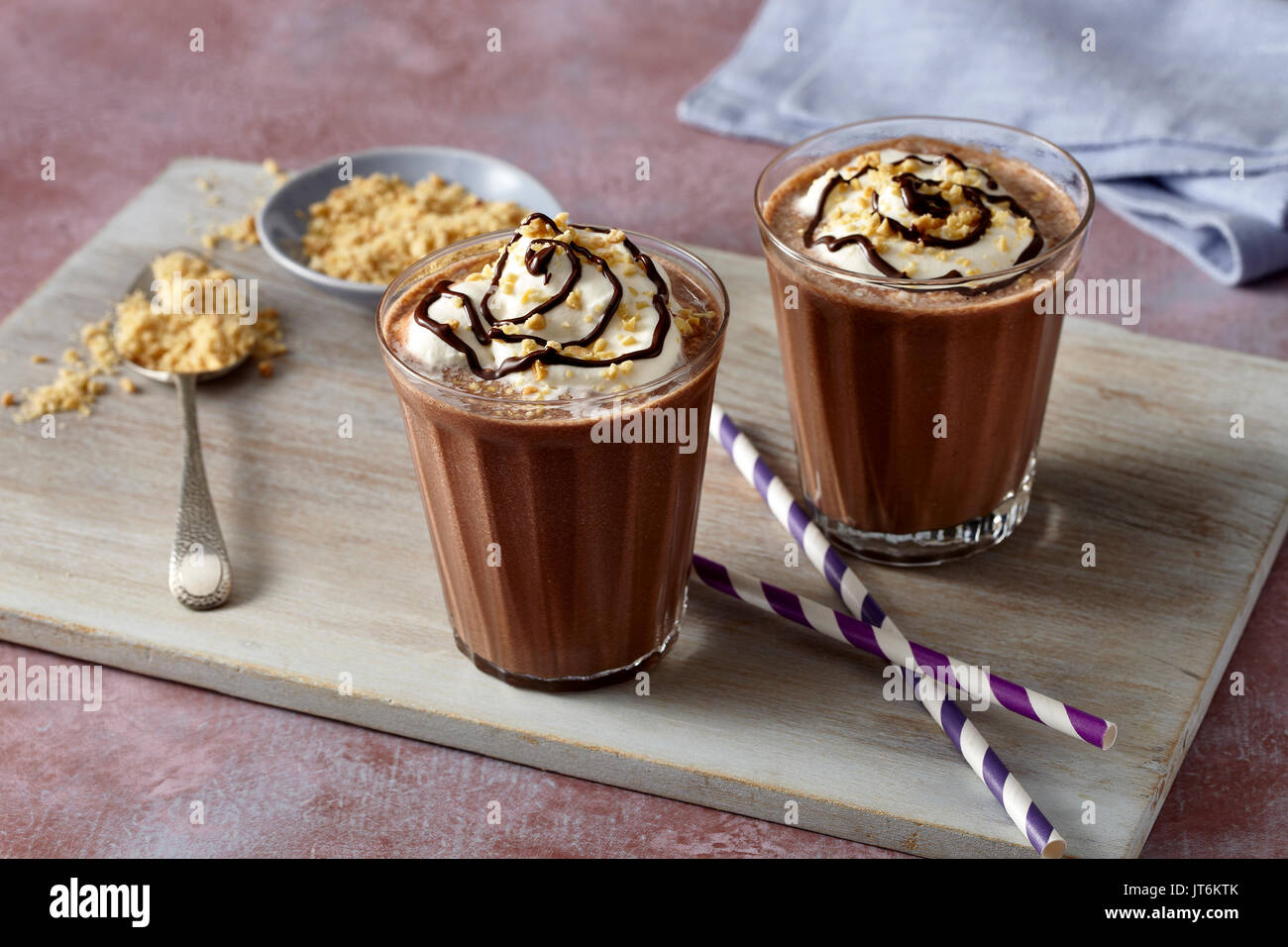 Peanut Butter chocolate shake Banque D'Images