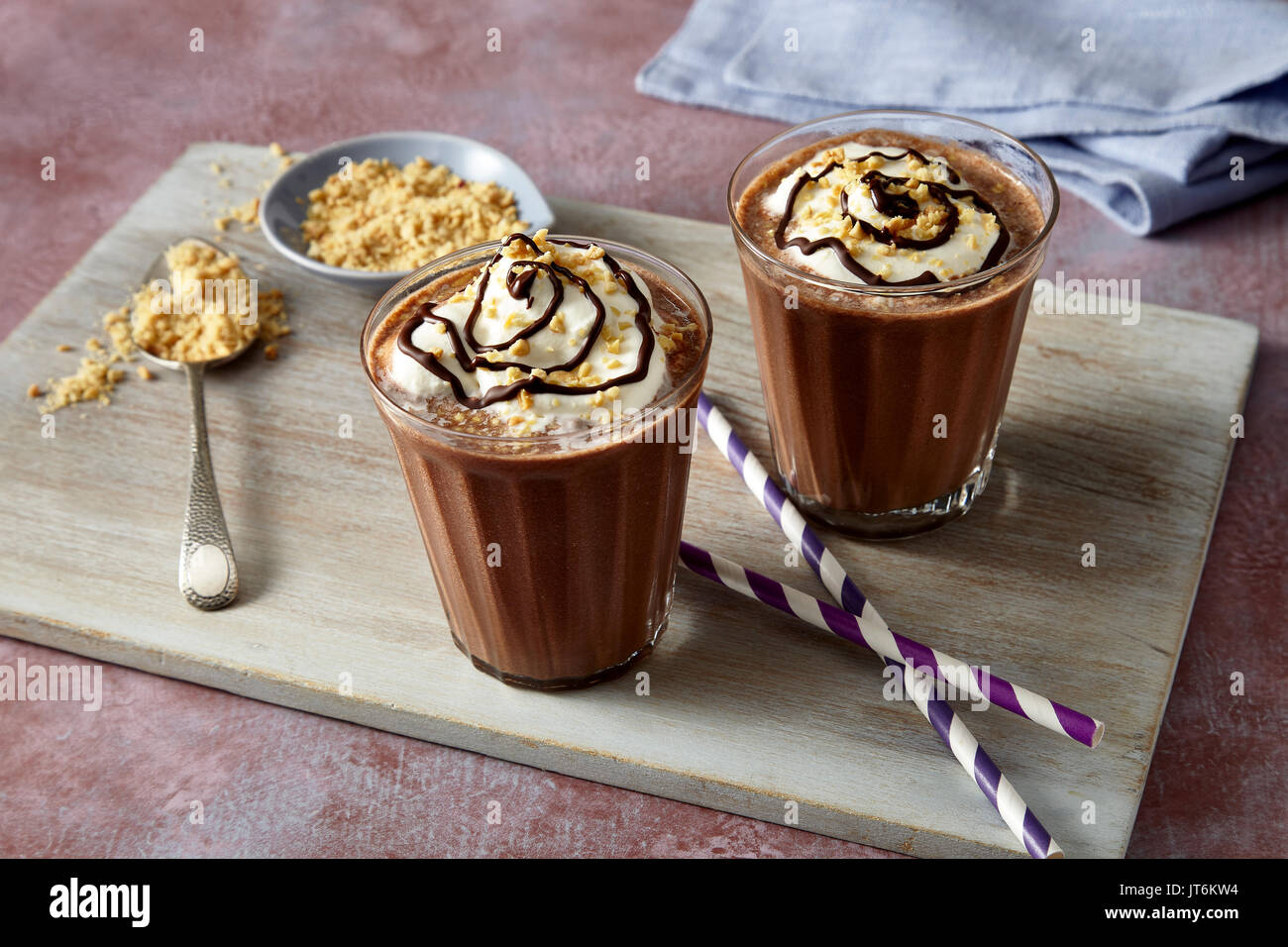 Peanut Butter chocolate shake Banque D'Images