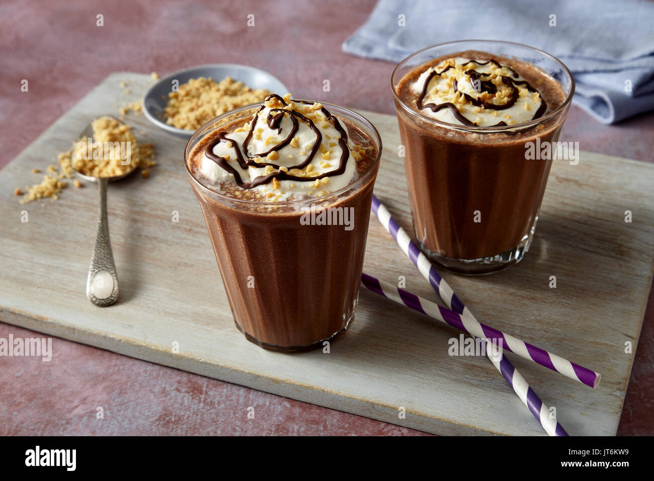 Peanut Butter chocolate shake Banque D'Images