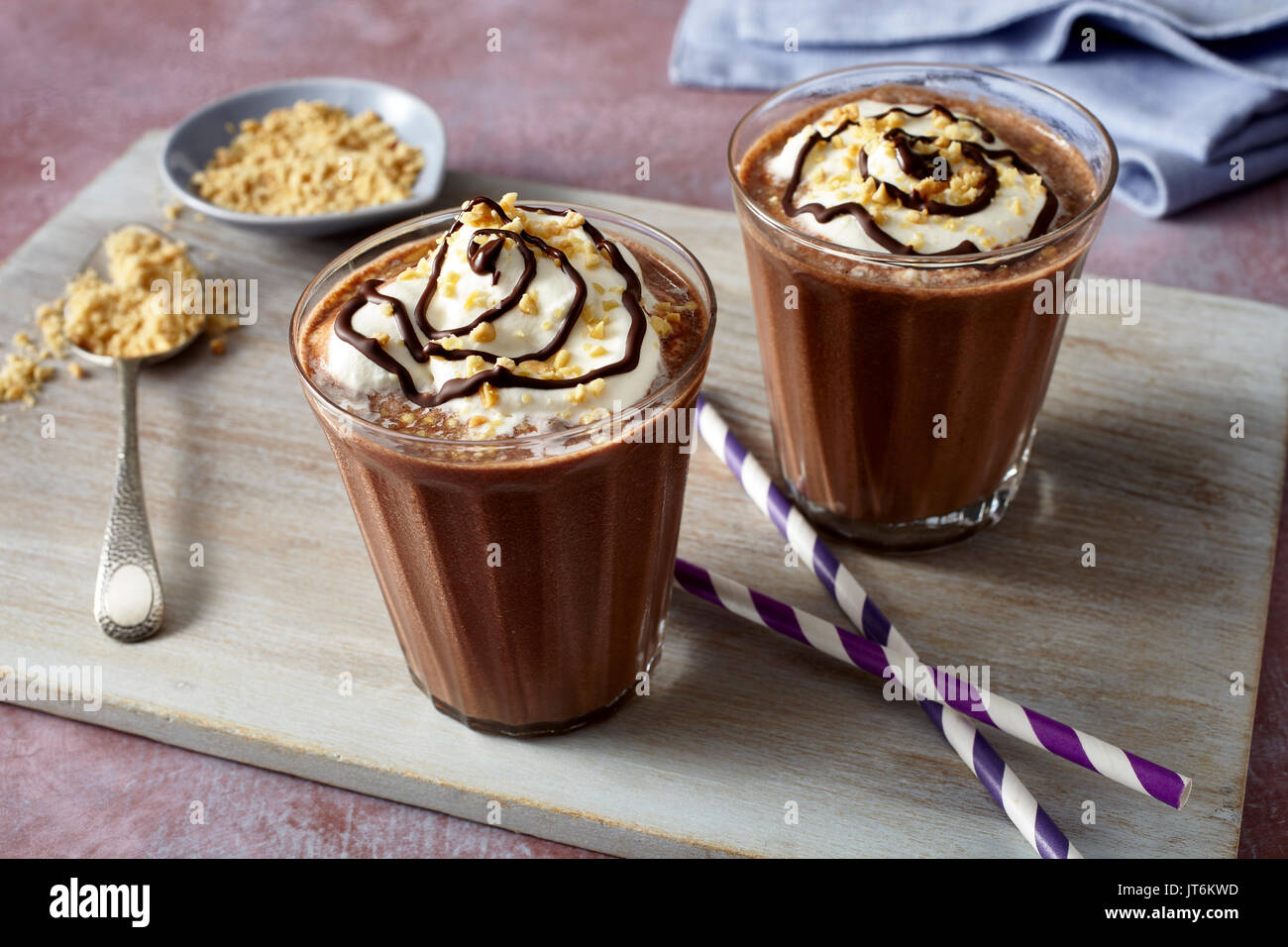 Peanut Butter chocolate shake Banque D'Images