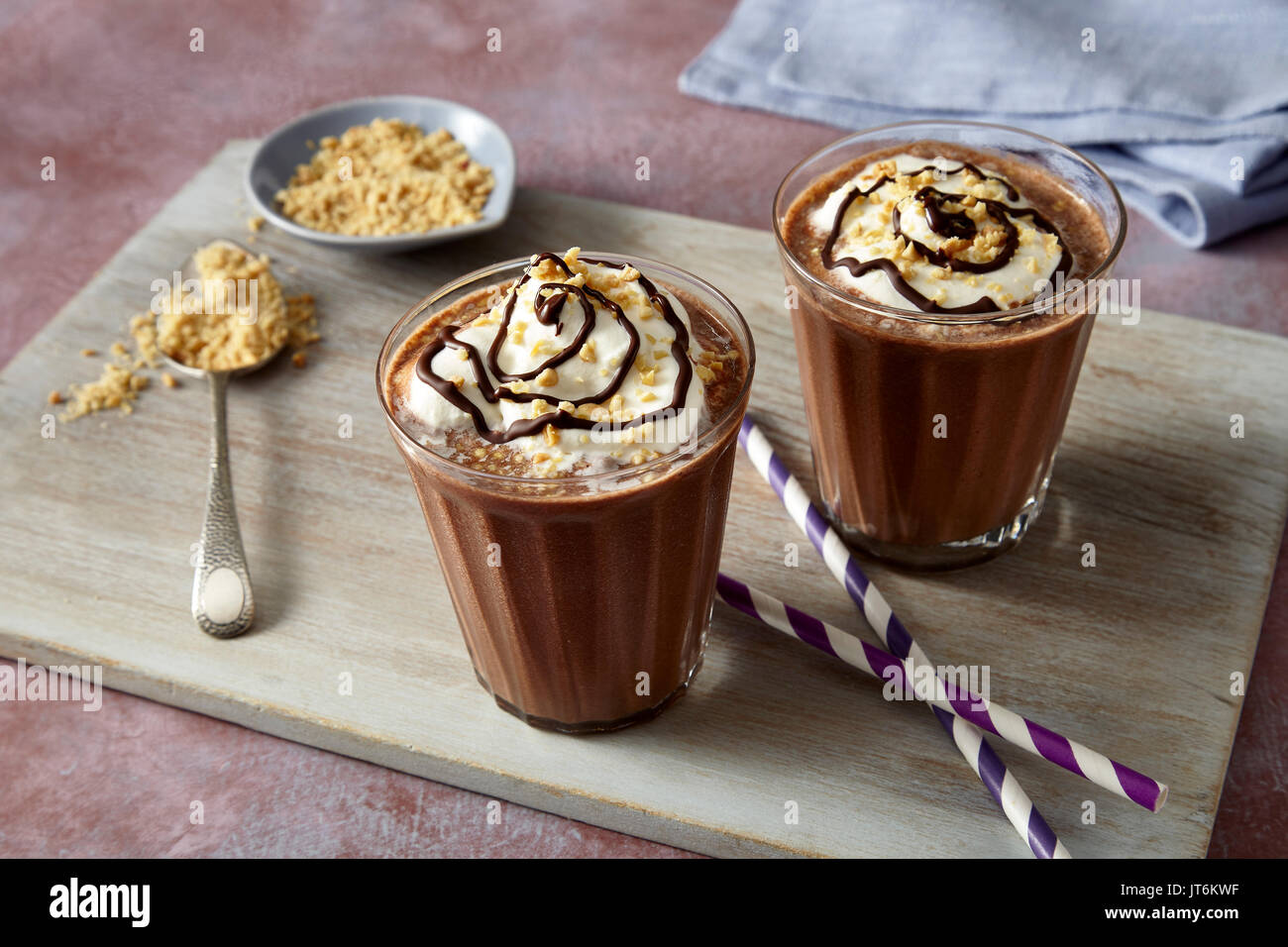 Peanut Butter chocolate shake Banque D'Images