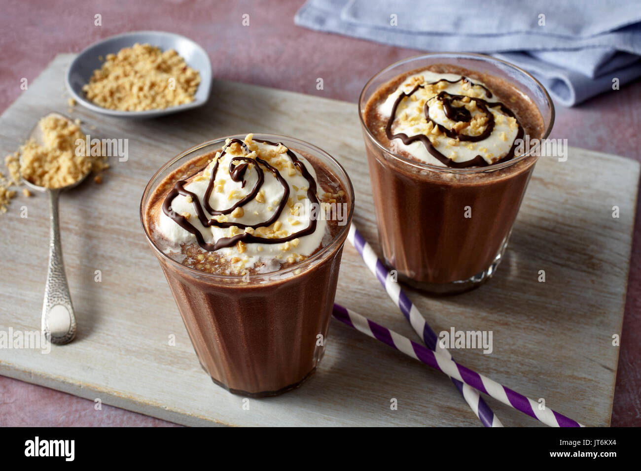 Peanut Butter chocolate shake Banque D'Images