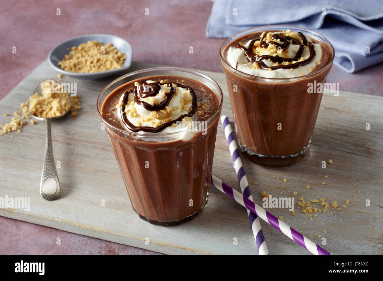 Peanut Butter chocolate shake Banque D'Images