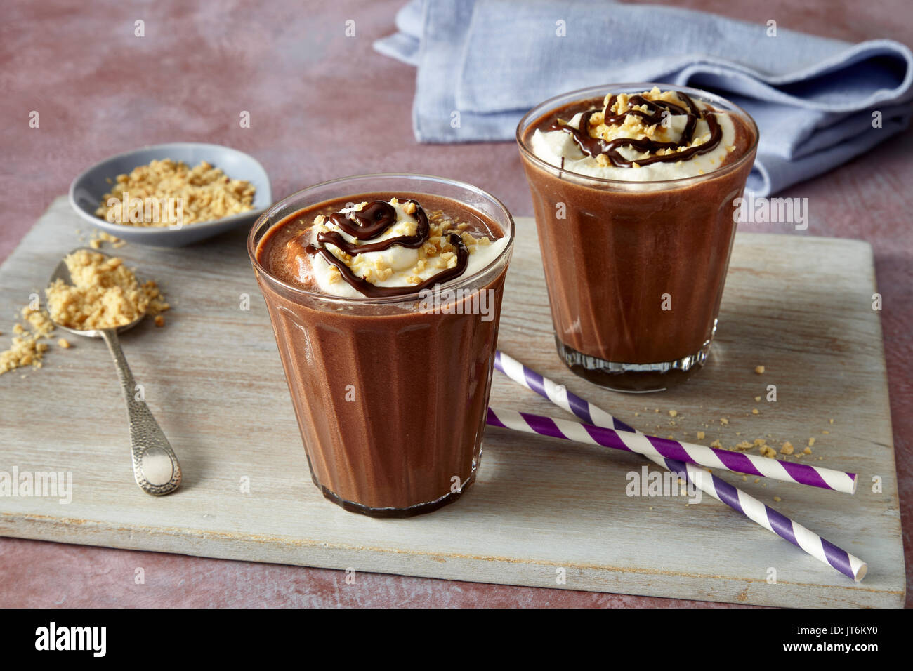 Peanut Butter chocolate shake Banque D'Images