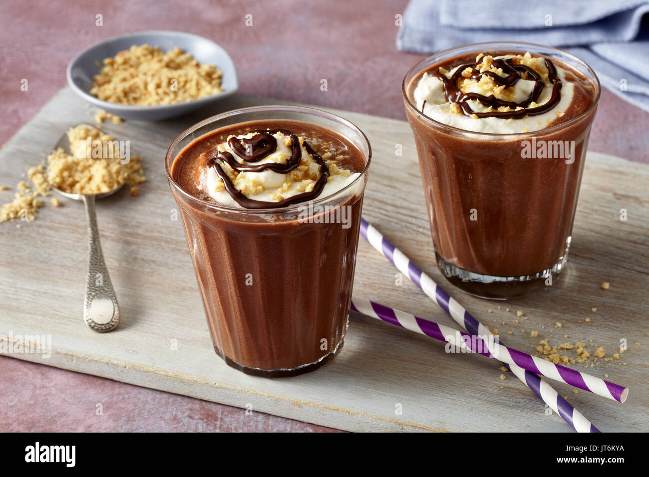 Peanut Butter chocolate shake Banque D'Images