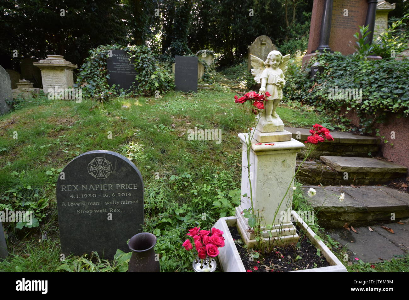 Le Cimetière de Highgate West 2017 Banque D'Images