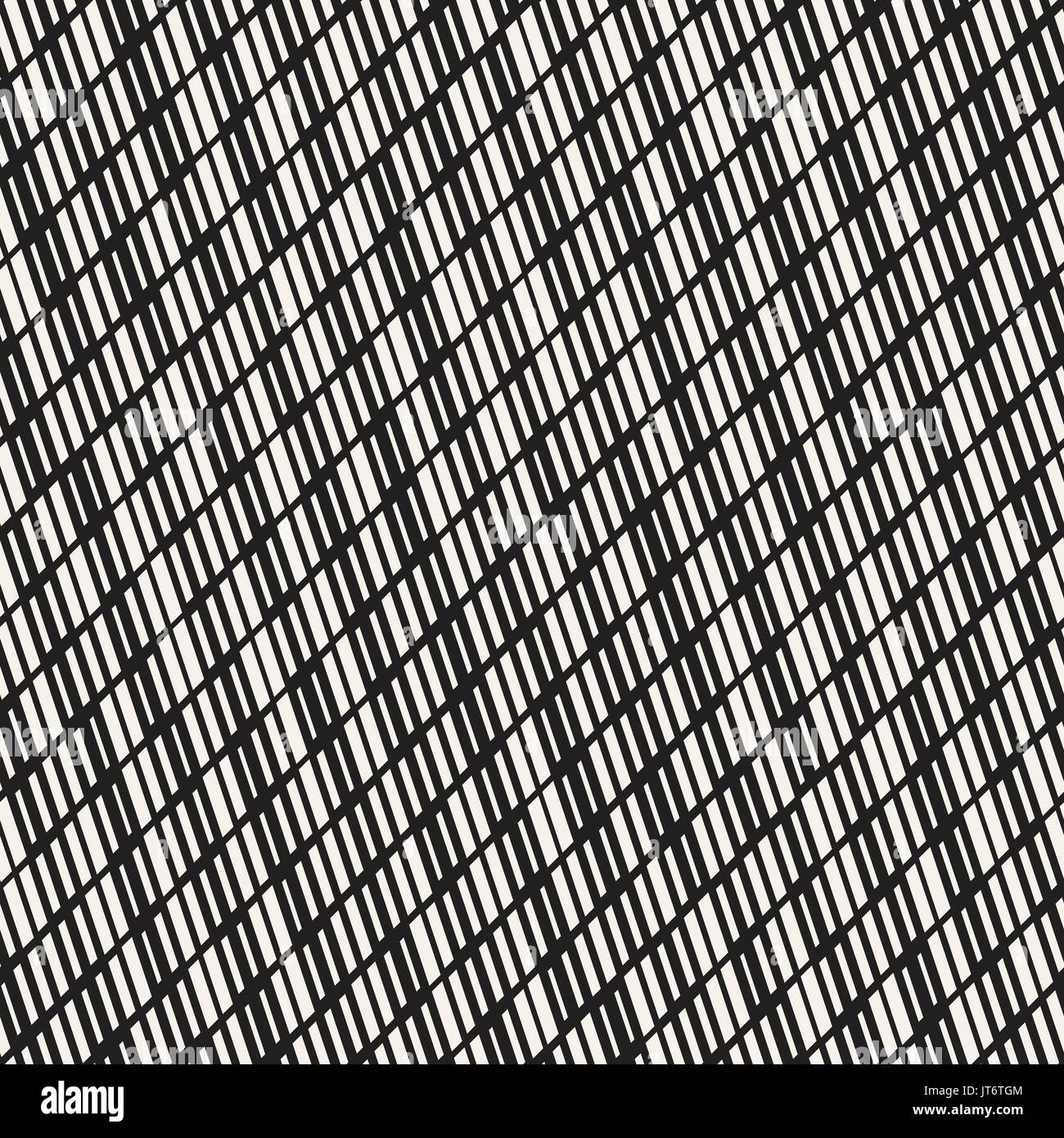 Noir et blanc motif Pointillés irréguliers. Seamless Background Vector abstrait moderne. Rayures élégantes mosaïque chaotique Illustration de Vecteur