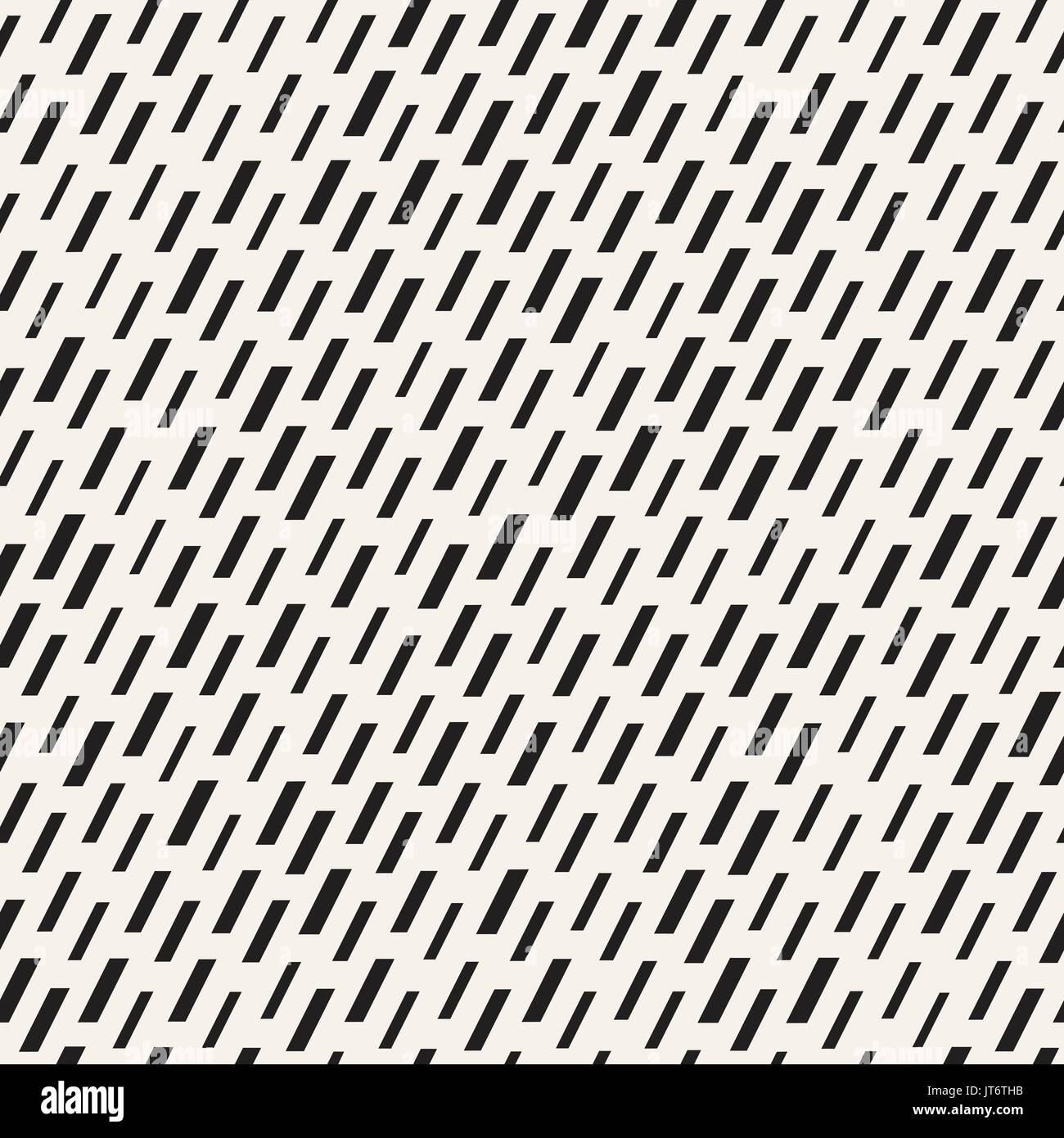 Noir et blanc motif Pointillés irréguliers. Seamless Background Vector abstrait moderne. Rayures élégantes mosaïque chaotique Illustration de Vecteur