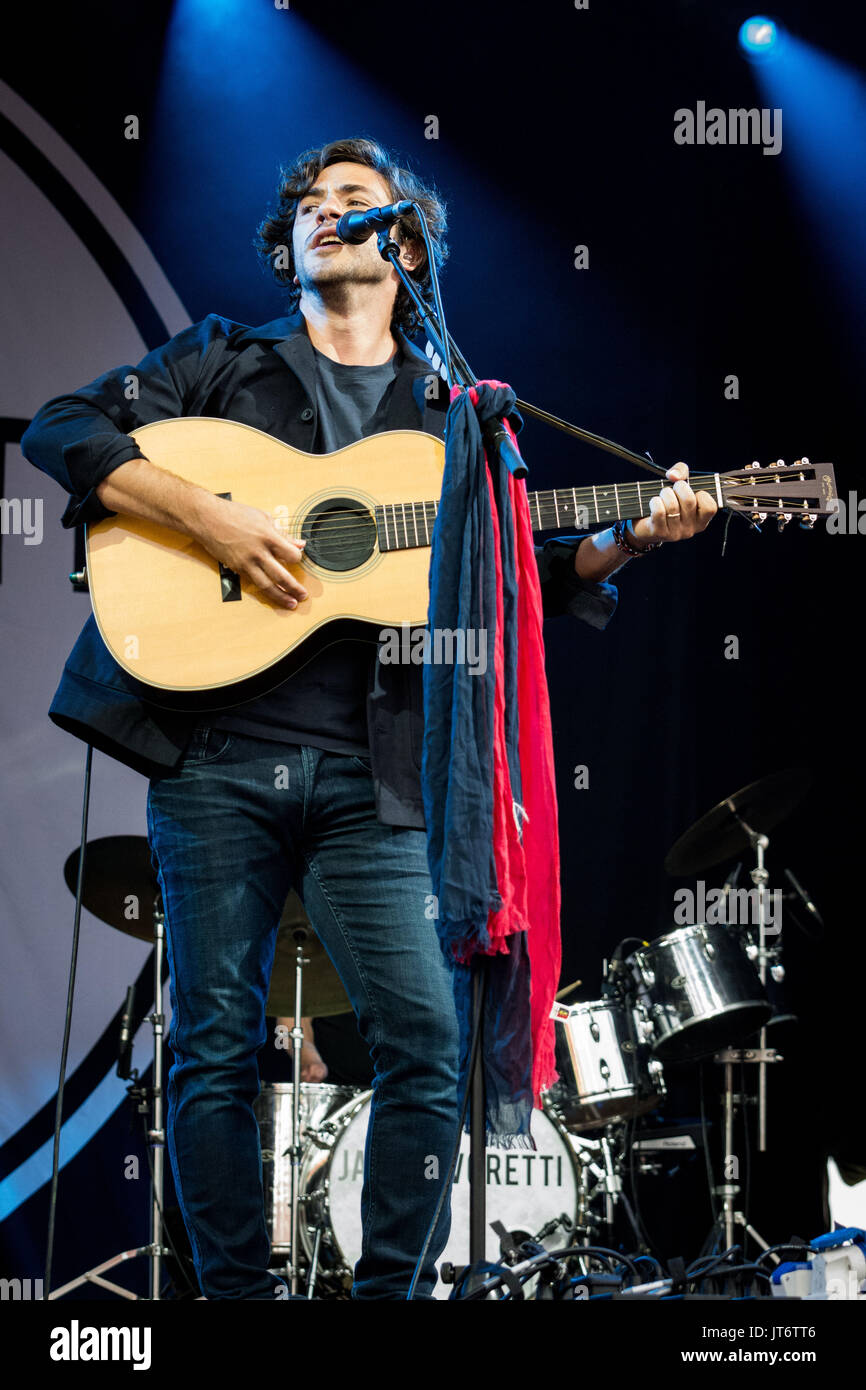 Cornbury Music Festival 2017 - Performances Avec : Jack Savoretti Où : Oxford, Royaume-Uni Quand : 07 Oct 2017 Source : WENN.com Banque D'Images