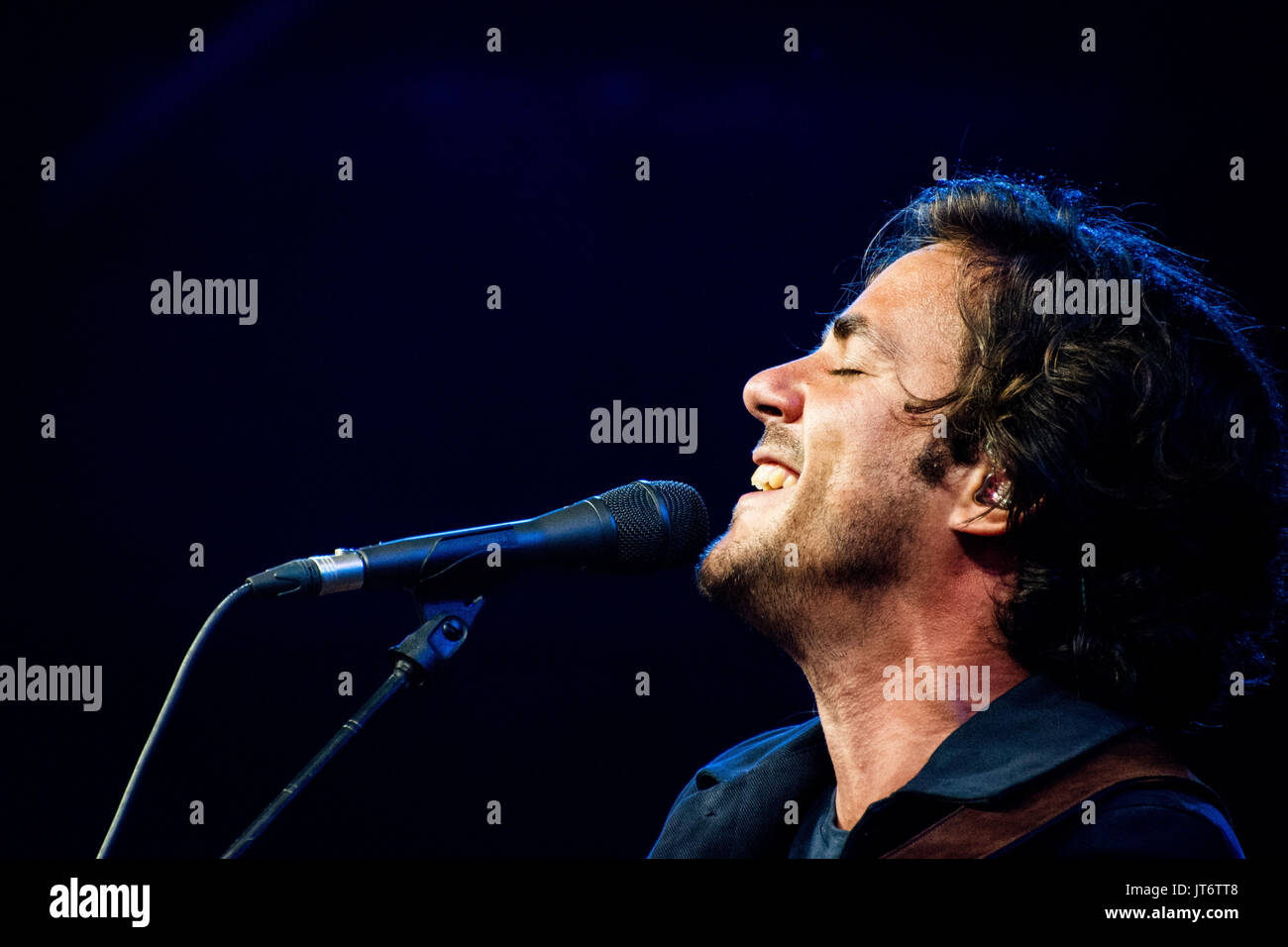 Cornbury Music Festival 2017 - Performances Avec : Jack Savoretti Où : Oxford, Royaume-Uni Quand : 07 Oct 2017 Source : WENN.com Banque D'Images