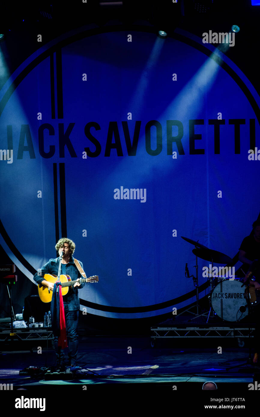 Cornbury Music Festival 2017 - Performances Avec : Jack Savoretti Où : Oxford, Royaume-Uni Quand : 07 Oct 2017 Source : WENN.com Banque D'Images