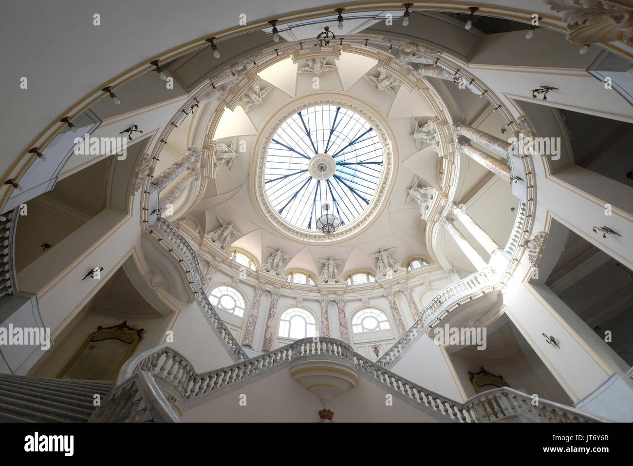 Gran Teatro de la Habana, escalier avec magnifique coupole,La Havane, Cuba Banque D'Images