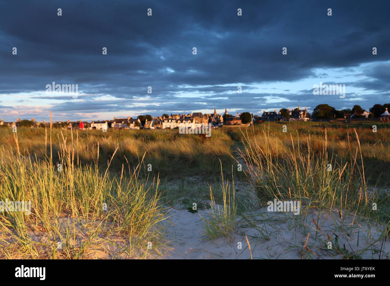 Vu de Nairn beach dans une superbe lumière Banque D'Images