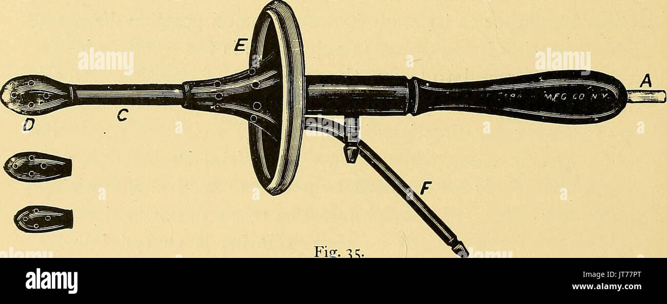 "Le traitement des maladies par les courants électriques : un livre à la main d'instructions pour le généraliste' (1897) Banque D'Images