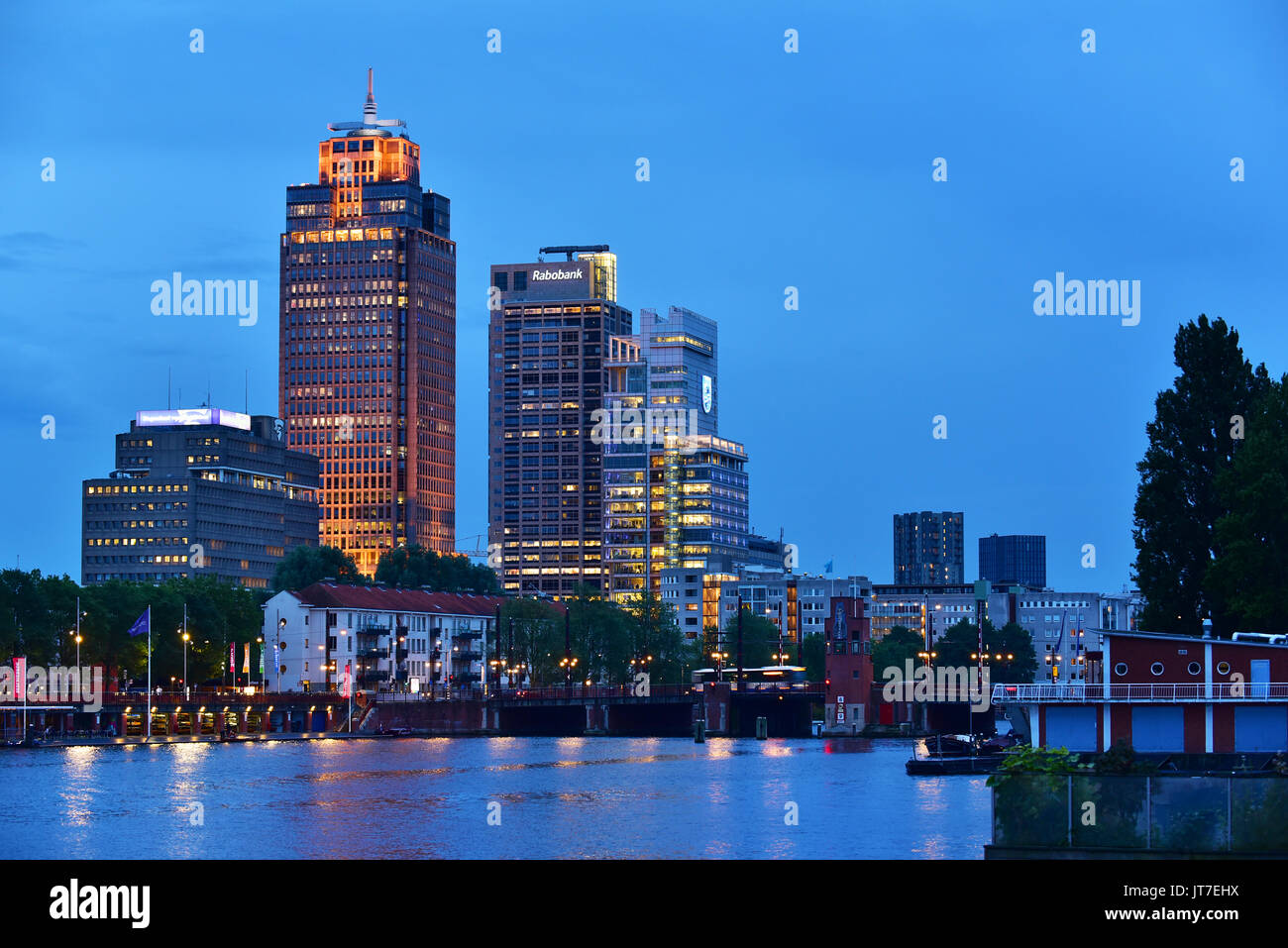 Rembrandt Tower (en néerlandais : Rembrandttoren) est un gratte-ciel à Amsterdam. Banque D'Images