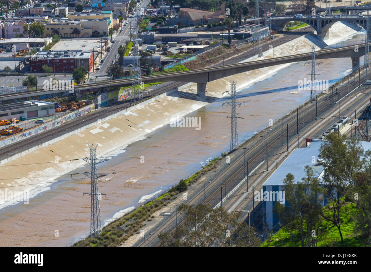 Le panneau Hollywood est un célèbre monument à Hollywood Hills région du mont Lee dans les montagnes de Santa Monica. Le panneau Hollywood surplombant la. Banque D'Images