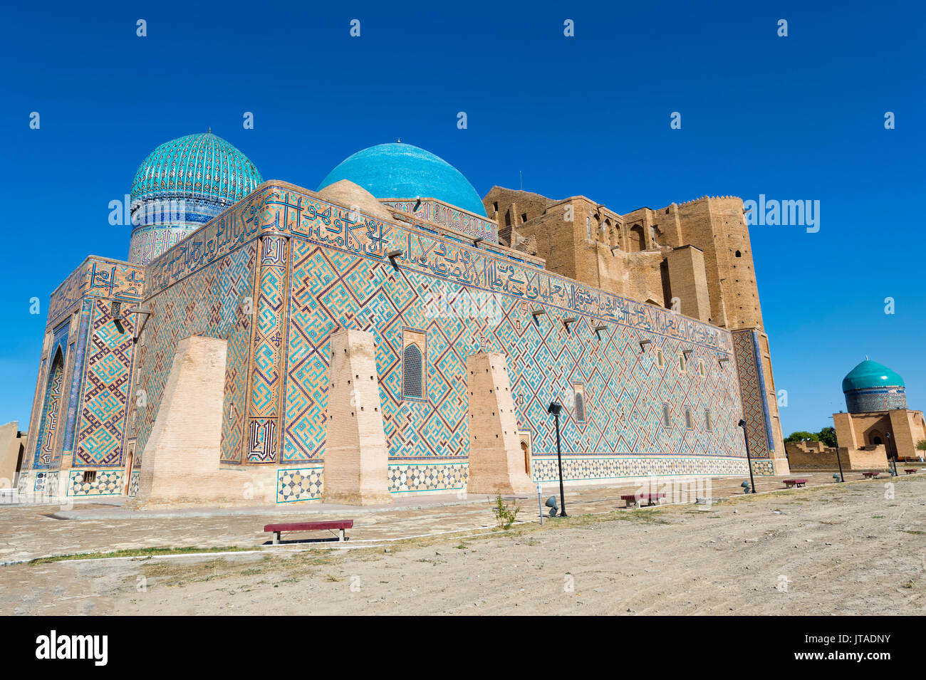 Mausolée de Khodja Ahmet Yasawi (Khoja Ahmed Yasawi), UNESCO, Turkistan, région sud, Kazakhstan, Asie centrale, Asie Banque D'Images