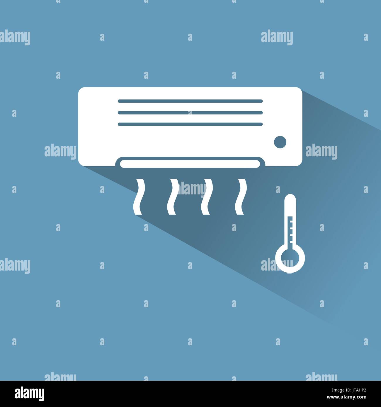 L'icône de climatiseur à l'air froid Illustration de Vecteur