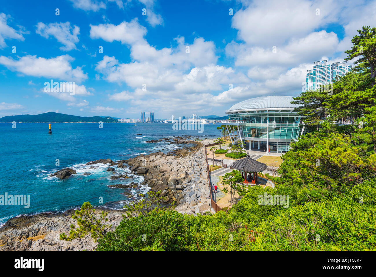 La plage de Haeundae à Busan en Corée du Sud Photo Stock - Alamy