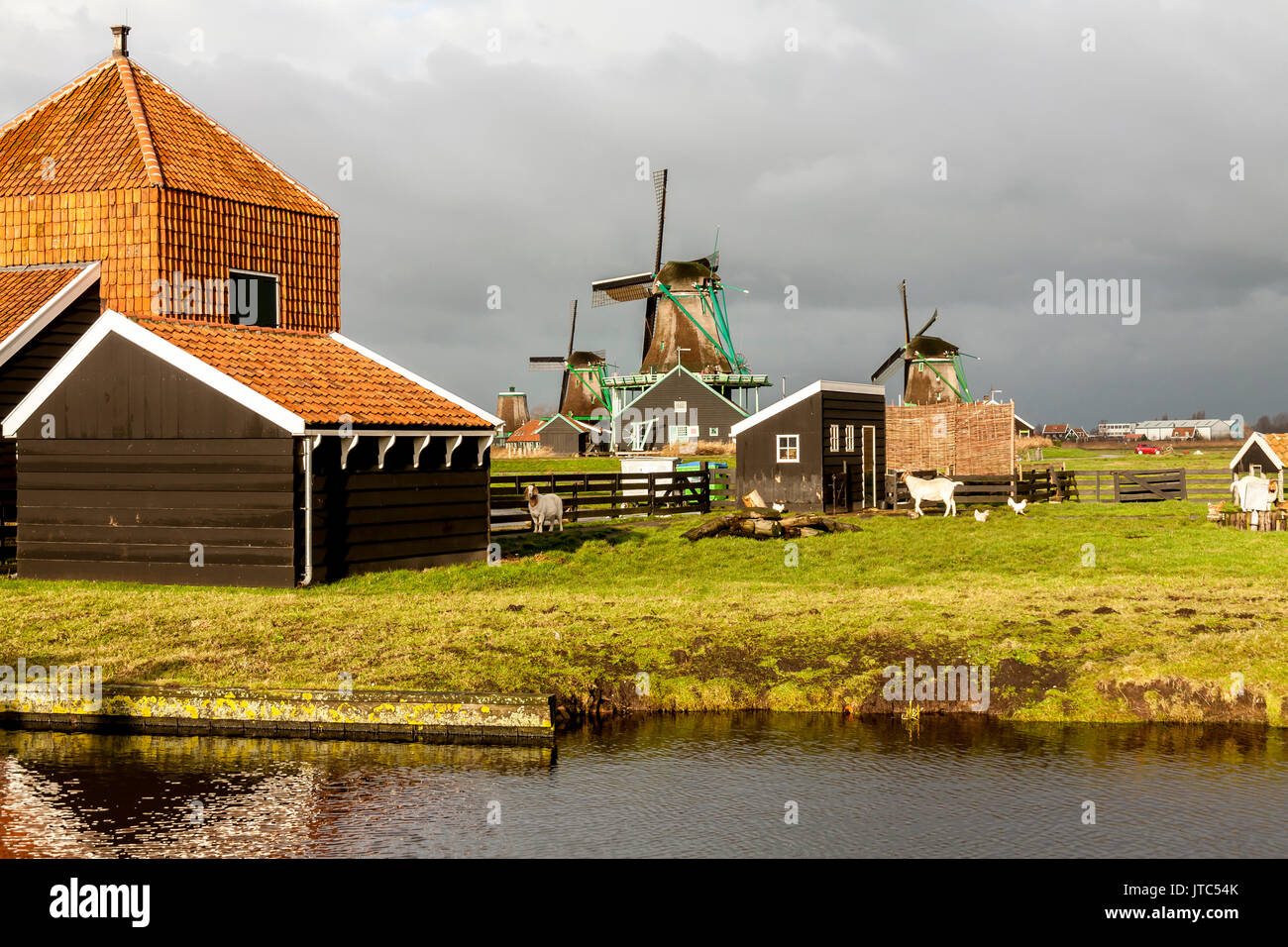 Zaanse Schans - un musée en plein air dans la ville de Zaandam. Les Pays-Bas  Photo Stock - Alamy