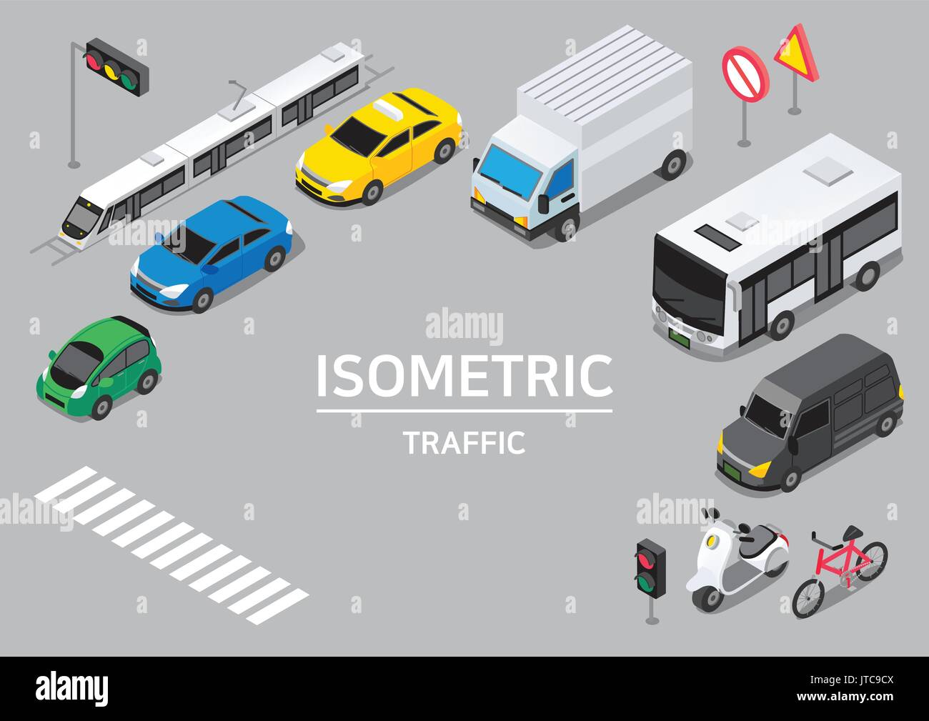 Ville d’isométrique Illustration de Vecteur