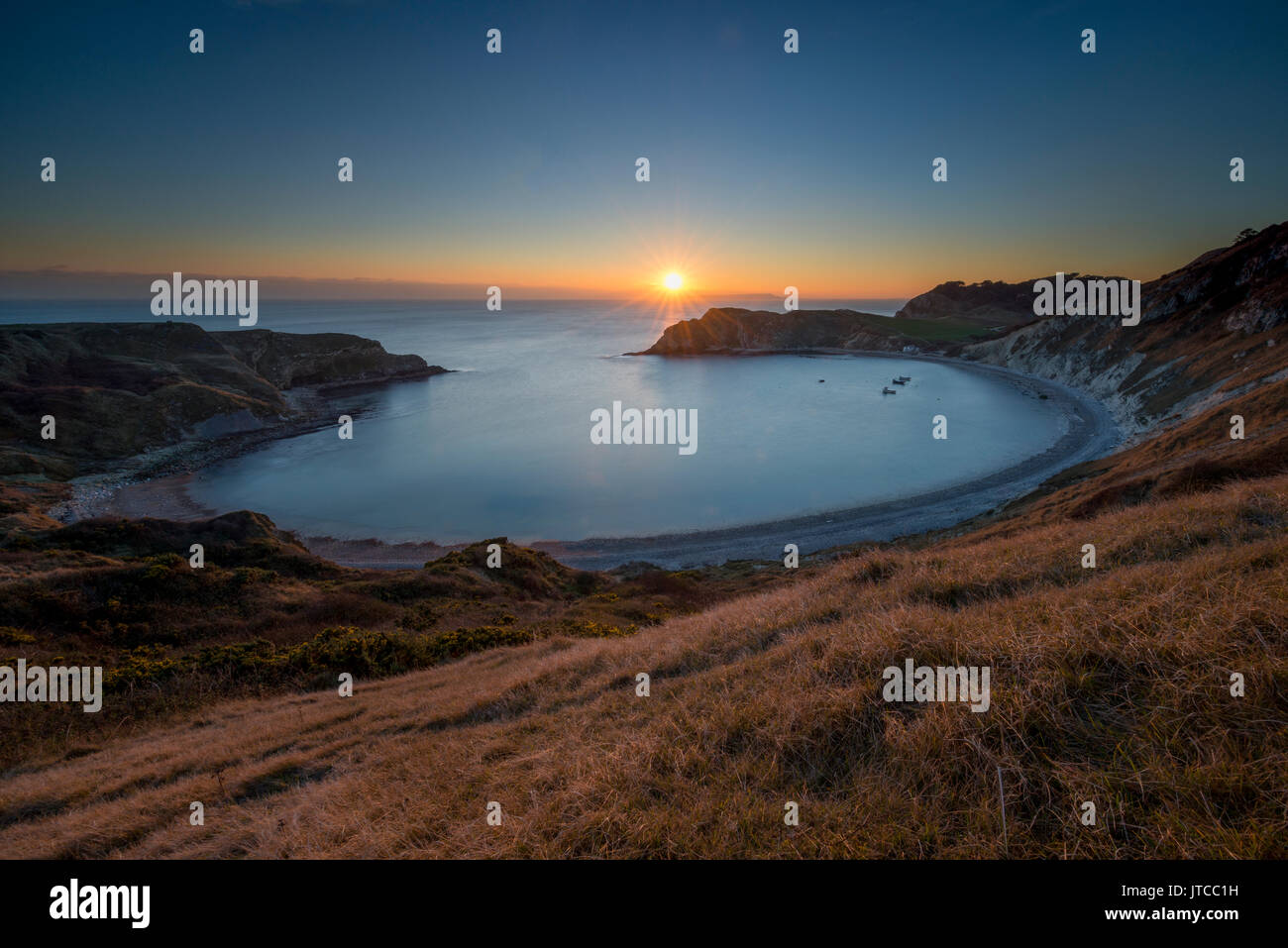 Crique de Lulworth, dans le Dorset. Banque D'Images