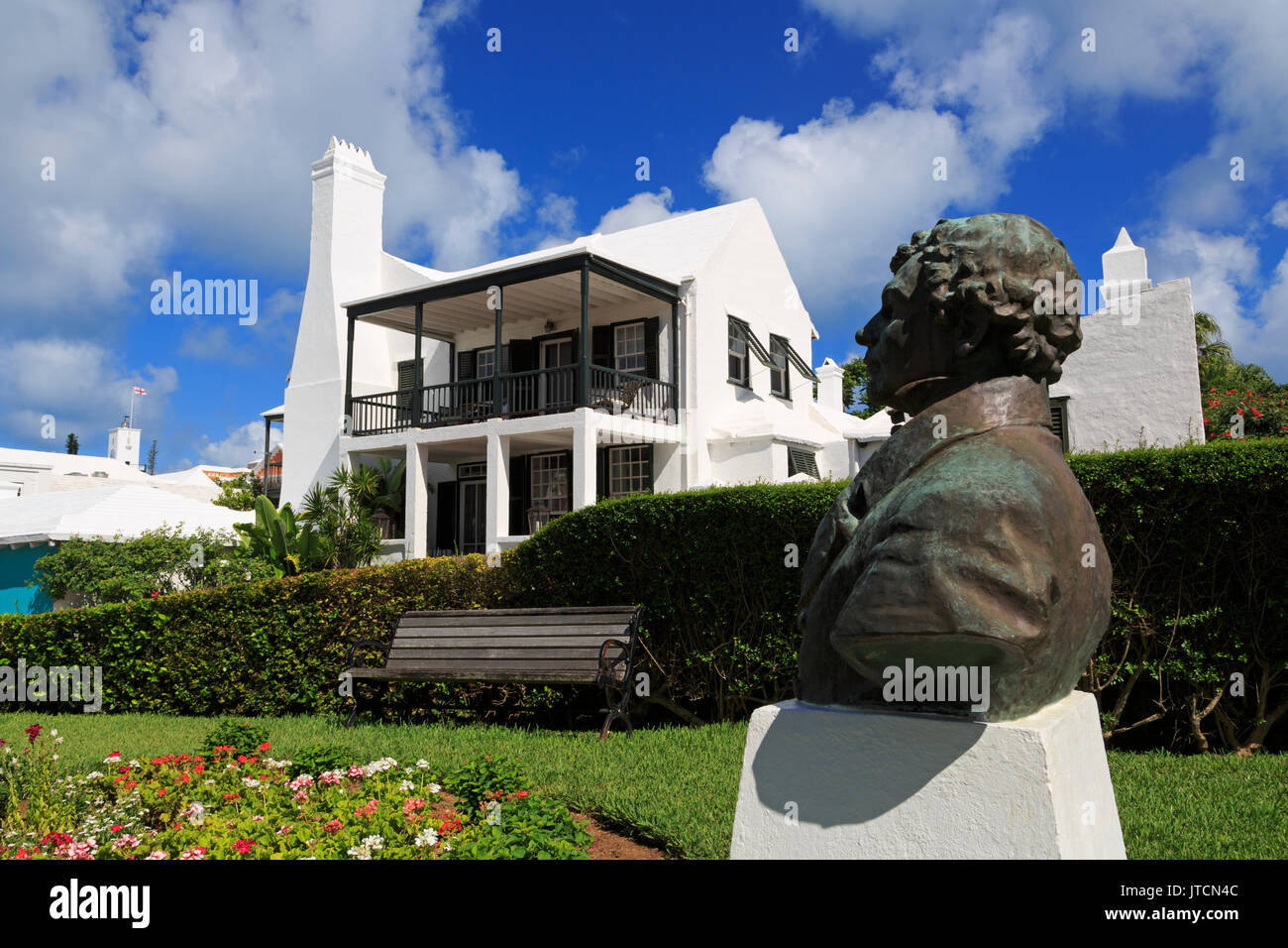 Sir Thomas Moore et Bridge House, Saint Georges, Saint George's Parish, Bermudes Banque D'Images